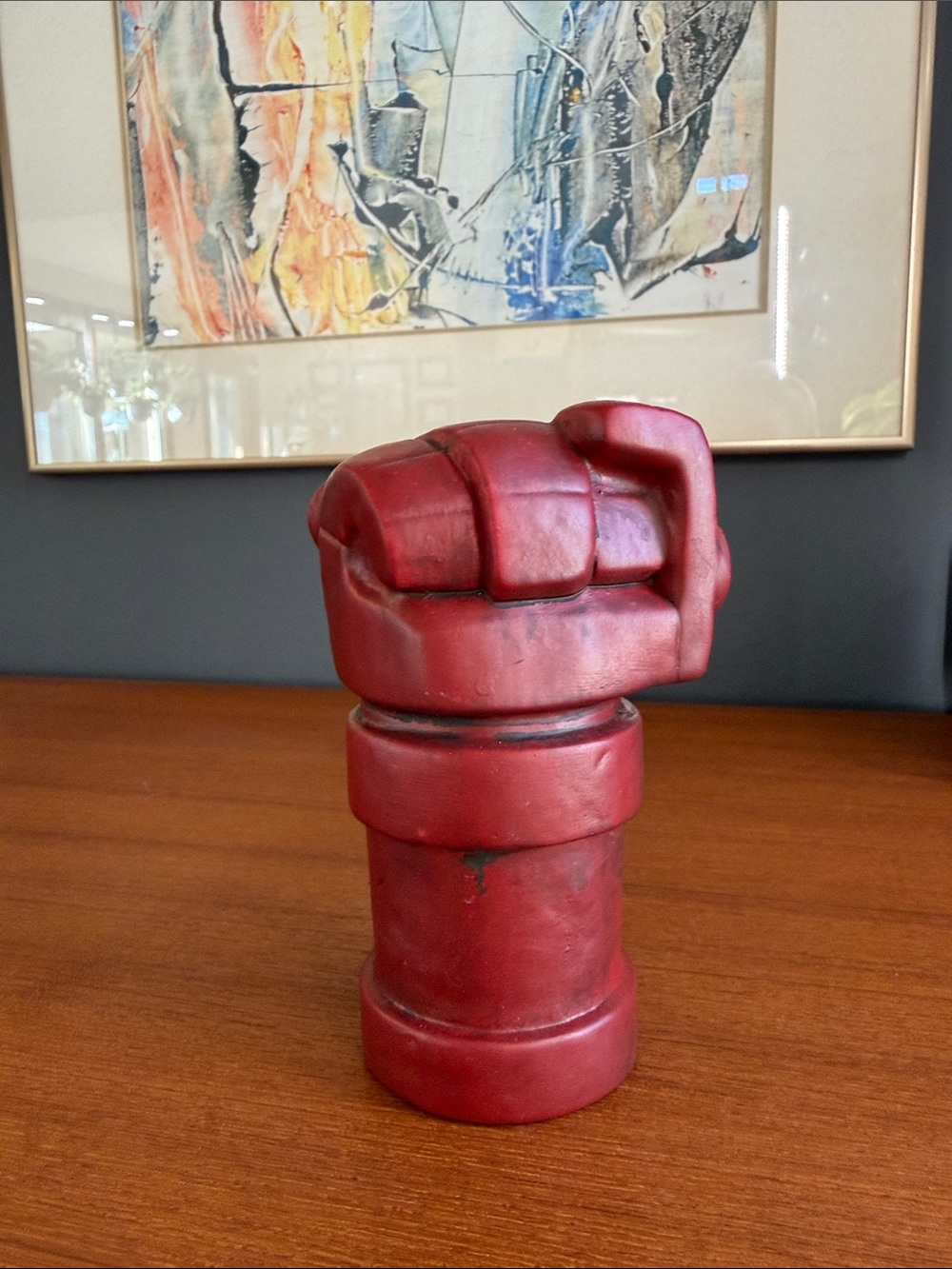 Hellboy right hand of doom, ceramic coin bank by Zak